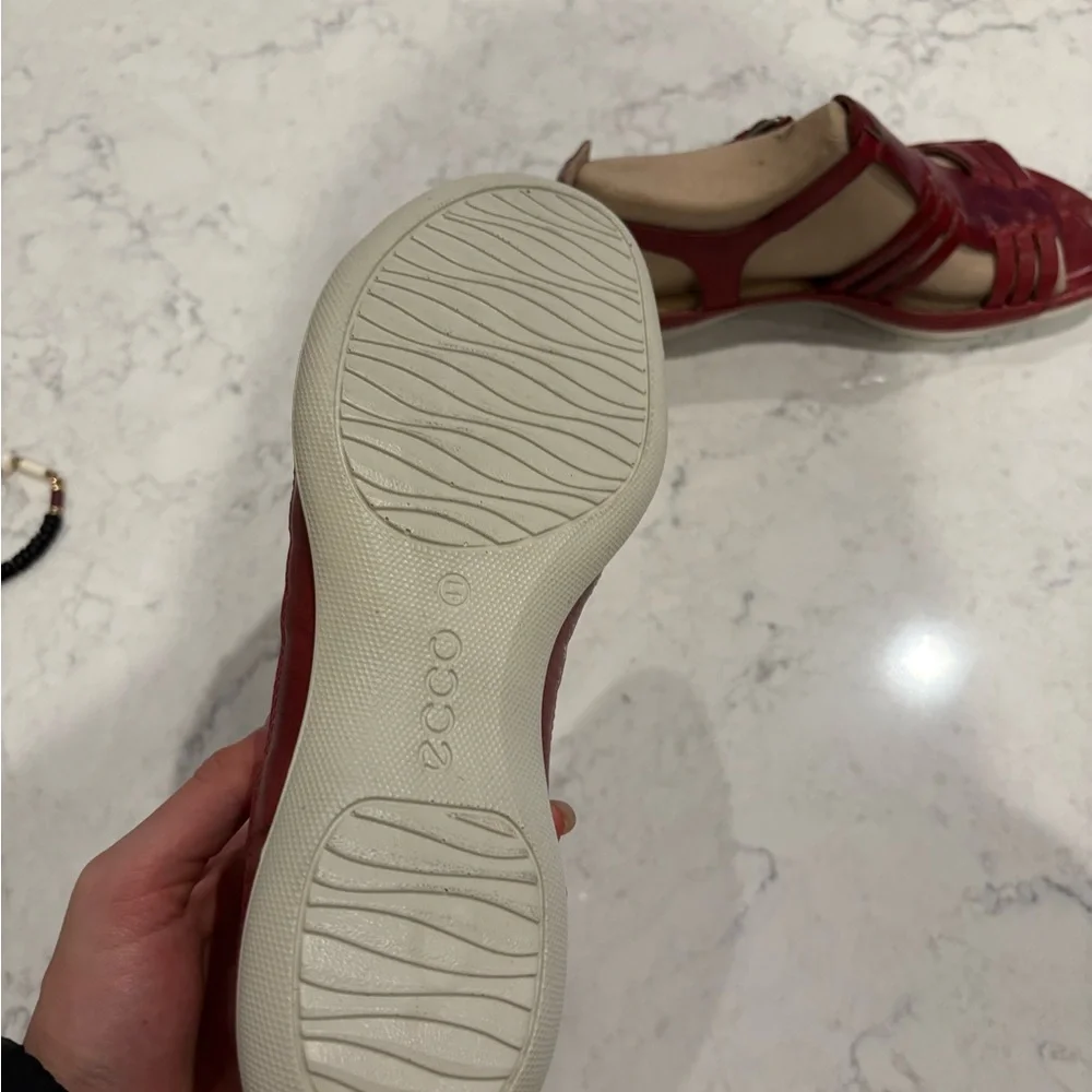 ECCO Women's Red Flash Sandals Size 41 - Picture 3 of 4